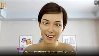 hot brunette spends night with big cock at university