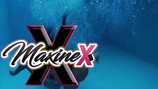 Maxine X intensely fucks herself on cam after makeup