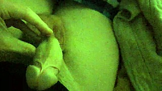 Amateur Neighbor Jerking Off Massive Cock In Bed