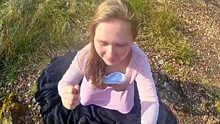 forest sex with a happy ending - i couldn't hold back