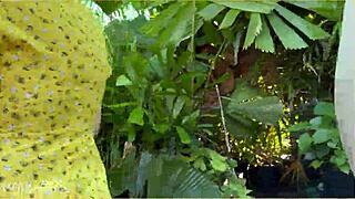 wifey steps out braless in cute summer dress looking amazing with blonde hair
