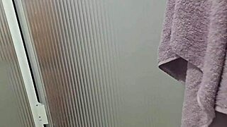 I spy on my stepmother in the bathroom and record everything