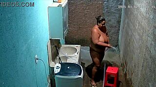 Hidden Camera Mother-in-Law Shaving