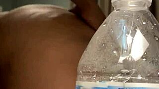 Ebony beauty with a fat ass gets creampied in hardcore action.