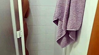 I spy on my stepmother in the bathroom and record everything