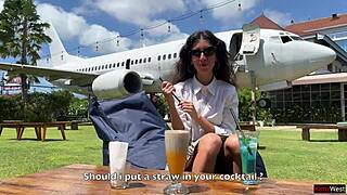 Stranger Fucks Me on Beach and Cums on Face