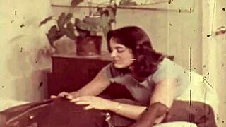 Wow! Vintage Interracial Threesome with Hairy Beaver Fucking!