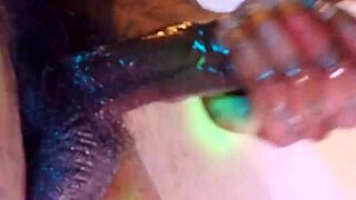 Hallelujah johnson worships bbc and catches every cumshot drop