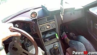 super hot blonde gets fucked over by big cock