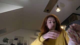 Hot Redhead College Girl's Fashion Try On Turns Into Porn Casting