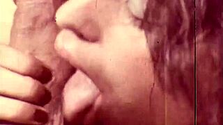 Wow! Vintage Interracial Threesome with Hairy Beaver Fucking!