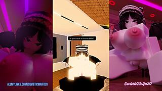 I see roporn's liz getting bent over for doggystyle creampie in a follower's house, her big ass and tits on display.