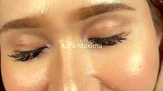 Petite Japanese Woman April-Maxima Assists A Customer On The Street