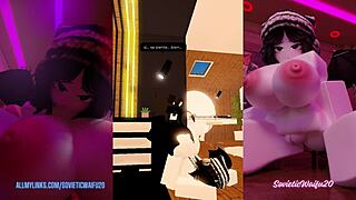 I see roporn's liz getting bent over for doggystyle creampie in a follower's house, her big ass and tits on display.