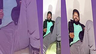 Amateur solo in boots socks and shoes