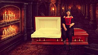 Granny Vampyra, lick my cock harder! she moans in hardcore milf action