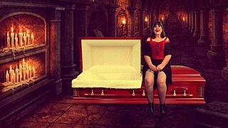 Granny Vampyra, lick my cock harder! she moans in hardcore milf action