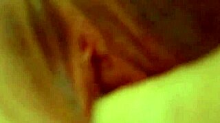 Horny Girlfriend Teases with Dildo Close-Up in Homemade Video.