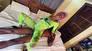 Oh yeah, ride that big black cock hard in wild cowgirl!