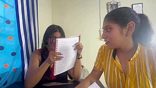 The old man ripping clothes in threesome with girls.