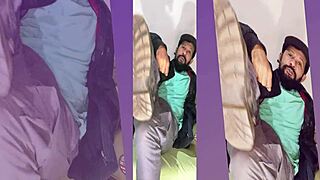 Amateur solo in boots socks and shoes