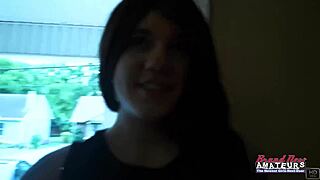 Skinny Brunette Coed Emma Milks Cock With Soft Feet