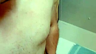 Shooting a load of sperm during solo masturbation session