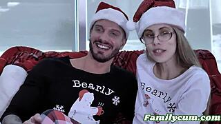 oh god, step sister gets fucked on christmas by brother!