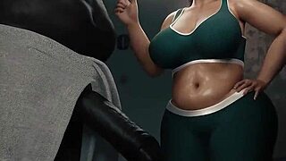 Horny mother-in-law cheats with neighbor's big black cock fucking her big boobs.