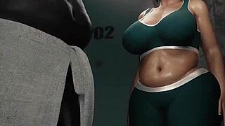 Horny mother-in-law cheats with neighbor's big black cock fucking her big boobs.