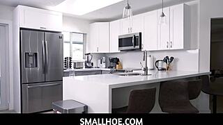 Small Tiny Brunette Teen Fucked By Big Dick In Pov Sex