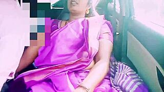 Beautiful Indian Housewife Flirts with Driver in Saree Romance
