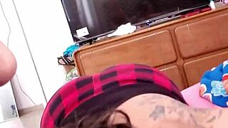 Latina Mother-in-Law Swallows Cum in Homemade Tease