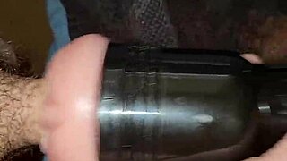 Amateur Strokes Big Monster Cock In Fleshlight, Leading To Anal Assfucking And Cumshot