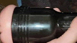 Amateur Strokes Big Monster Cock In Fleshlight, Leading To Anal Assfucking And Cumshot