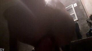 Ladyboy Opens Ass With Horse Dildo!