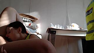 Hot Police Lesbians Lick Pussy and Cum in Mouth!