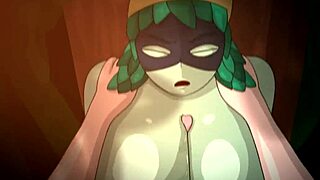 Huntress Titty Fucks Monster Cock