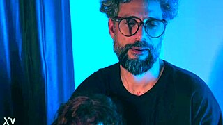 in this scene, she asks to call him daddy as she gets her toes licked