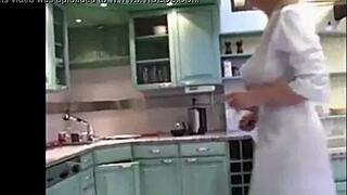 date with blonde mature smoking pov