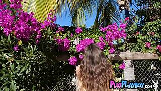 Natural teen Elena Generi poses naked, exposing perfect ass and tits