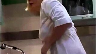 date with blonde mature smoking pov