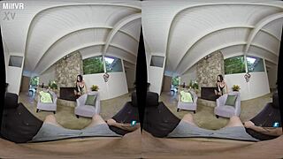 MilfVR House Warming Explodes With Lily Lane And Anna Kelly In FFM Threesome Sex