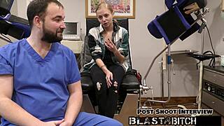 ava siren shows off her long hair and hairless body in close up behind the scenes