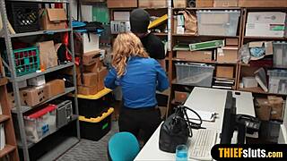 Busty MILF Cop Orders Thief to Lick Her Pussy