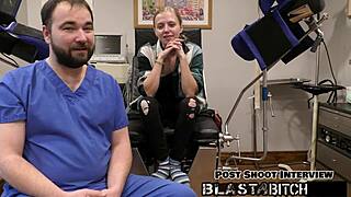 ava siren shows off her long hair and hairless body in close up behind the scenes