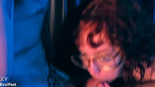 in this scene, she asks to call him daddy as she gets her toes licked