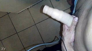 Latina Masturbates with Monster Cock Pocket Pussy