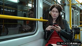 She Flirts With Black Cock Behind Boyfriend