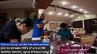 guilty aria nicole humiliates channy crossfire in femdom backstage